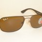 New RAY BAN Sunglasses Brown Frame RB 3524 012/83 Polarized Brown Lenses