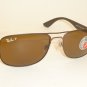 New RAY BAN Sunglasses Brown Frame RB 3524 012/83 Polarized Brown Lenses