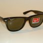 New RAY BAN Sunglasses Black WAYFARER Glass Polarized RB 2140 901/58 Medium 50mm