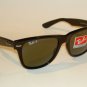 New RAY BAN Sunglasses Black WAYFARER Glass Polarized RB 2140 901/58 Medium 50mm