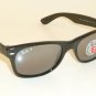 RAY BAN  New WAYFARER Black Frame  RB 2132 601/K3  Glass POLARIZED  52mm Medium