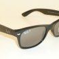 RAY BAN  New WAYFARER Black Frame  RB 2132 601/K3  Glass POLARIZED  52mm Medium