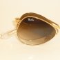 New RAY BAN  FOLDING  Aviator  Gold Frame  RB 3479 001/51  Gradient Brown 55mm