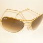 New RAY BAN  FOLDING  Aviator  Gold Frame  RB 3479 001/51  Gradient Brown 55mm