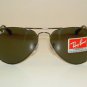 New RAY BAN Aviator Sunglasses GLASS POLARIZED GRAY RB 3025 004/58 Gunmetal 62mm