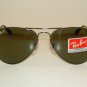 New RAY BAN Aviator Sunglasses GLASS POLARIZED GRAY RB 3025 004/58 Gunmetal 62mm