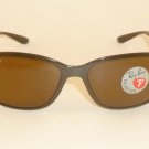 New RAY BAN Sunglasses Liteforce  Brown Frame  RB 4215 6127/83  Polarized Lenses