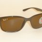 New RAY BAN Sunglasses Liteforce Brown Frame RB 4215 6127/83 Polarized Lenses