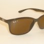New RAY BAN Sunglasses Liteforce Brown Frame RB 4215 6127/83 Polarized Lenses
