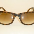 New RAY BAN Sunglasses  FOLDING WAYFARER Tortoise  RB 4105 710/51 Gradient Brown