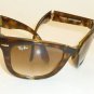 New RAY BAN Sunglasses FOLDING WAYFARER Tortoise RB 4105 710/51 Gradient Brown