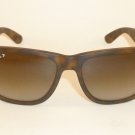 RAY BAN Justin Sunglasses Tortoise RB 4165 865/T5 Polarized Gradient Brown 54mm