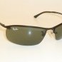 New RAY BAN Sunglasses TOP BAR Black Frame RB 3183 006/71 Green Lenses
