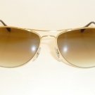 New RAY BAN Sunglasses  COCKPIT Gold  RB 3362 001/51  Brown Gradient Lenses 56mm