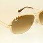 New RAY BAN Sunglasses  COCKPIT Gold  RB 3362 001/51  Brown Gradient Lenses 56mm
