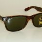 New RAY BAN Sunglasses Brown WAYFARER RB 2132 902L G-15 Glass Lens 55mm LARGE