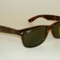 New RAY BAN Sunglasses Brown WAYFARER RB 2132 902L G-15 Glass Lens 55mm LARGE