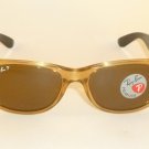 New RAY BAN  Sunglasses  Honey  WAYFARER  RB 2132 945/57  Glass Polarzed Lenses