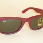 New RAY BAN Original WAYFARER Sunglasses RB 2140 888 Matte Red Frame 50mm