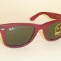 New RAY BAN Original WAYFARER Sunglasses RB 2140 888 Matte Red Frame 50mm