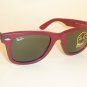 New RAY BAN Original WAYFARER Sunglasses RB 2140 888 Matte Red Frame 50mm