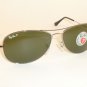 New RAY BAN Sunglasses COCKPIT Gunmetal Frame RB 3362 004/58 Polarized Lenses