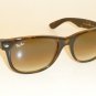 New RAY BAN Sunglasses Brown WAYFARER  RB 2132 710/51  Glass Gradient Brown 55mm