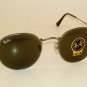 New RAY BAN Sunglasses ROUND METAL Matte Gunmetal RB 3447 029 G-15 Lenses 50mm