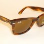 New RAY BAN Original WAYFARER Sunglasses RB 2140 954 B-15 Glass Brown Lenes 50mm