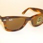 New RAY BAN Original WAYFARER Sunglasses RB 2140 954 B-15 Glass Brown Lenes 50mm