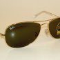 New RAY BAN Sunglasses COCKPIT RB 3362 001 Gold Frame G-15 Glass Lenses 59mm