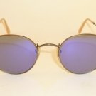 New  RAY BAN Sunglasses  ROUND METAL Bronze Frame  RB 3447 167/68  Blue Lenses