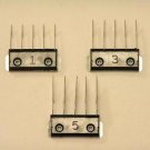 Wahl 3 Piece Stainless Steel Guide Combs for Wahl Adjustable Blade Clippers