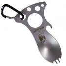 Eat'N Tool - silver B.O.B SHTF SURVIVAL PREPPER GEAR keychain