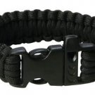 Outdoor Survival Paracord Bracelet  Fire Starter Scraper Whistle B.O.B prepper