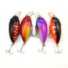 4pcs/Lot Plastic Fishing Lures Bass Crank Bait Floating Rattles FREE SHIPPING