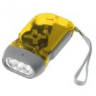 Dyno Crank LED Flashlight B.O.B SHTF survival gear yellow