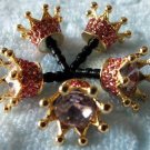 New beautiful sparkling crown 3.5mm headphone dust plug