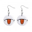 Tongue Sticking Out Dangle Earrings Jewelry 1 inch Buttons 12196971
