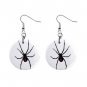 Black Widow Spider Dangle Earrings Jewelry 1 inch Buttons 12203541