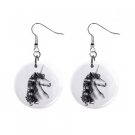 Precious Unicorn Dangle Earrings Jewelry 1 inch Buttons