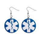 Medical Symbol Sign Dangle Earrings Jewelry 1 inch Buttons 12240149