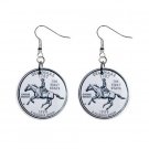 Delaware State Quarter Dangle Earrings Jewelry 1 inch Buttons 12302749