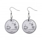 Florida State Quarter Dangle Earrings Jewelry 1 inch Buttons 12302748