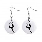 Baton Twirler #1 Dangle Earrings Jewelry 1 inch Buttons 12247245