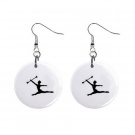Baton Twirler #2 Dangle Earrings Jewelry 1 inch Buttons 12247246