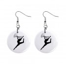Twirling Baton Twirler #4 Dangle Earrings Jewelry 1 inch Buttons 12247249
