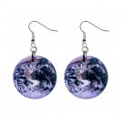 Dark Earth Dangle Earrings Jewelry 1 inch Buttons 12247274 Dark Earth Dangle Earrings Jewelry 1 inch Buttons 12247274