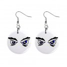Angry Eyes Dangle Earrings Jewelry 1 inch Buttons 12247276