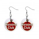 Havana Club Label Dangle Earrings Jewelry 1 inch Buttons 12247281